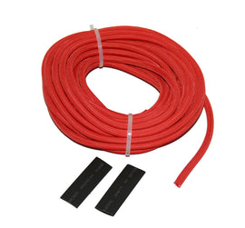 25 Ft Wire Sheathing 5mm 3/16 Inch High Heat Fiberglass Red Bulldog Winch