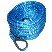 Load image into Gallery viewer, Synthetic Winch Rope 4.8mm x 50 Foot Blue Bulldog Winch