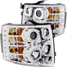 Load image into Gallery viewer, ANZO 2007-2013 Chevrolet Silverado 1500 Projector Headlights w/ Halo Chrome