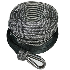 AR Synthetic Winch Line 9mm x 100 Foot 6 to 8k Gray Bulldog Winch