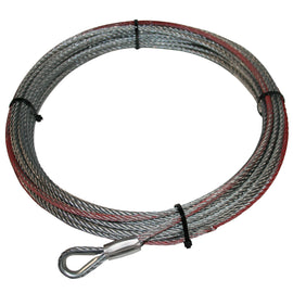 Winch Rope Wire for 15022 6k 6.4mmx55 Foot Gray Bulldog Winch