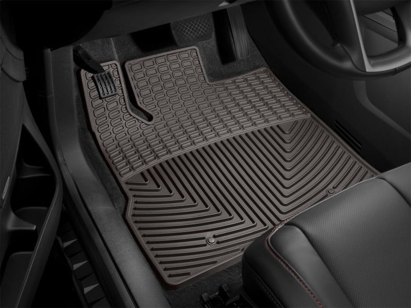 WeatherTech 2014+ Chevrolet Silverado Front Rubber Mats - Cocoa