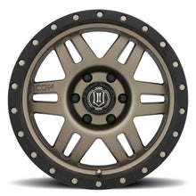 Load image into Gallery viewer, ICON Six Speed 17x8.5 6x5.5 25mm Offset 5.75in BS 108.1mm Bore Bronze Wheel