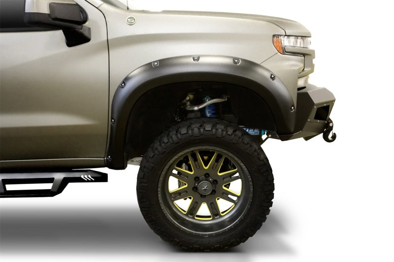 Lund 19-21 Chevrolet Silverado 1500 / 2022 Silverado LTD RX-Style Tex. Fender Flares - Black (4 Pc.)