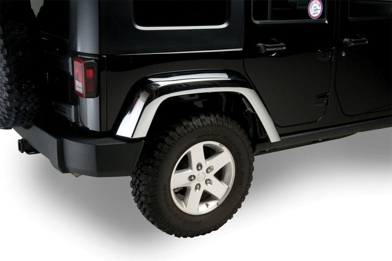 Putco 07-18 Jeep Wrangler Chrome ABS Fender Flares