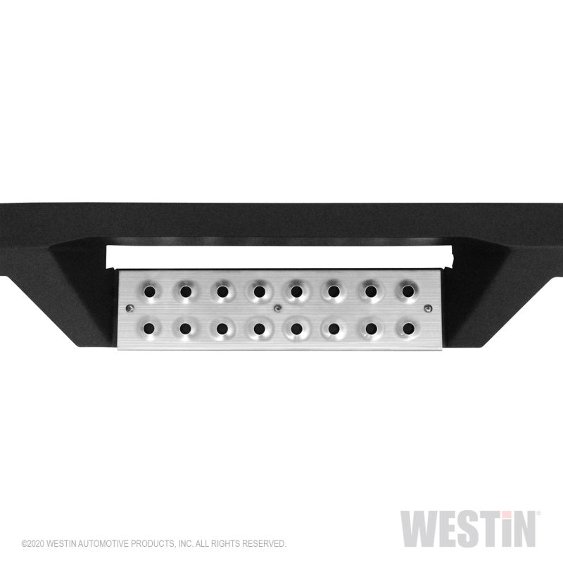 Westin 04-13 Chevy Silverado 1500 Crew Cab HDX Stainless Drop Nerf Step Bars - Textured Black