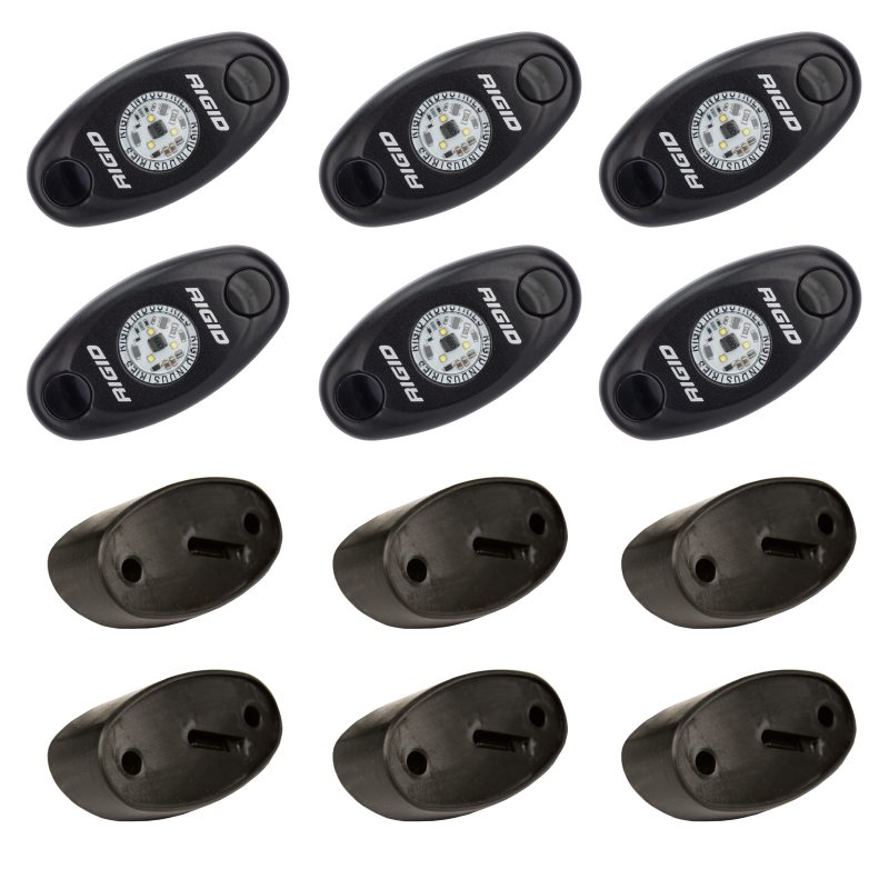 Rigid Industries Rock Light Kit- Red (6 lights) - Underdog Motorsports