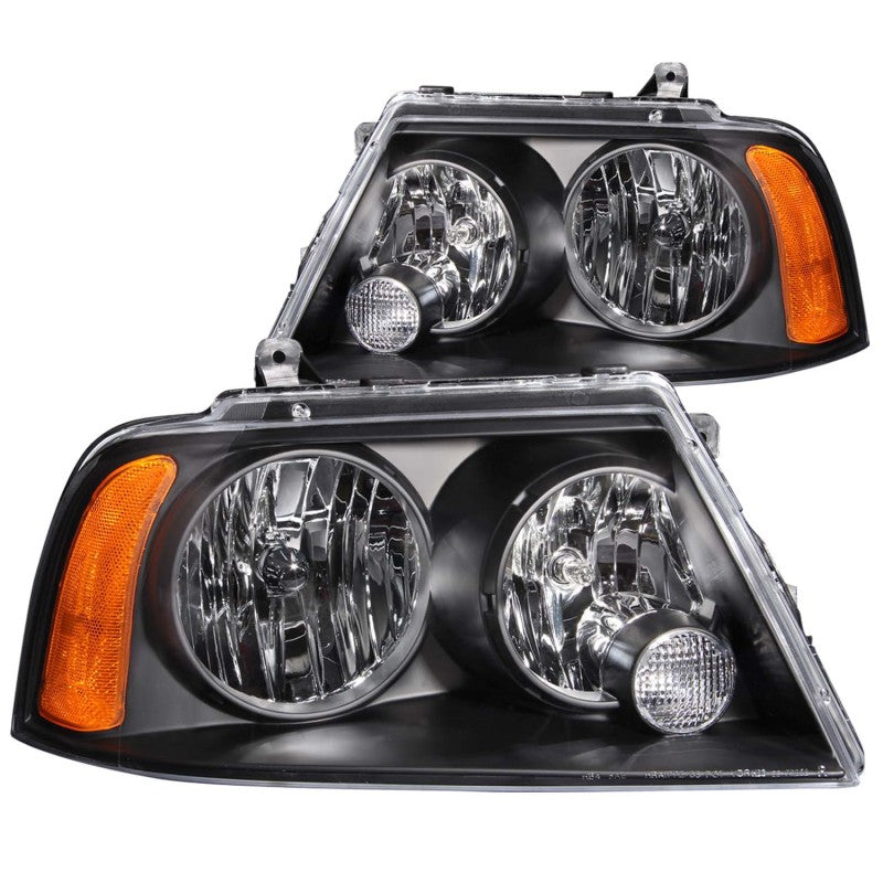 ANZO 2003-2006 Lincoln Navigator Crystal Headlights Black