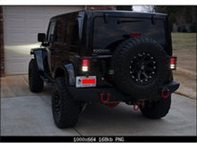 Load image into Gallery viewer, Spyder Jeep Wrangler 07-15 LED Tail Lights Smoke ALT-YD-JWA07-LED-SM