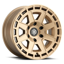 Load image into Gallery viewer, ICON Compass 17x8.5 6x5.5 0mm Offset 4.75in BS Satin Brass Wheel