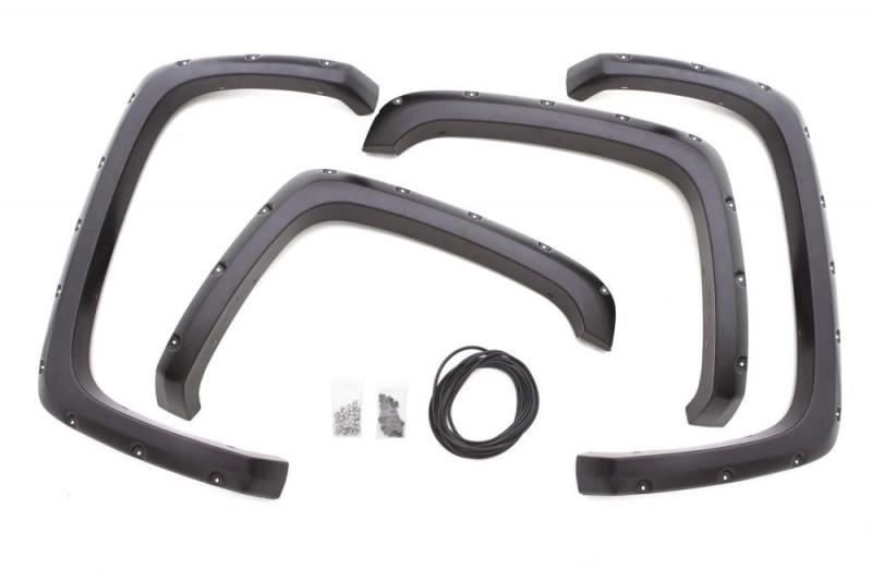 Lund 14-17 Toyota Tundra RX-Rivet Style Smooth Elite Series Fender Flares - Black (2 Pc.)