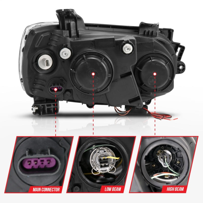 ANZO 2012-2015 Chevrolet Sonic Projector Headlights w/ Halo Chrome (CCFL)