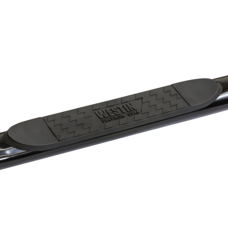 Westin 2003-2013 Chevrolet/GMC Avalanche 1500 w/out cladding Platinum 4 Oval Nerf Step Bars - Black