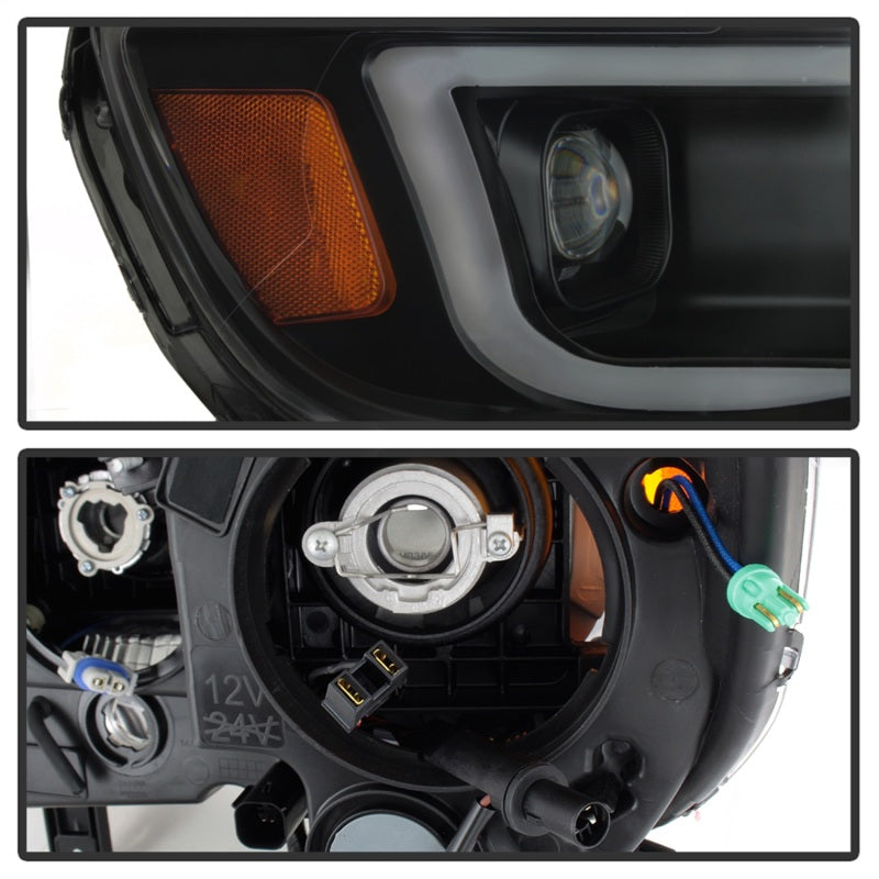 xTune Chevy Colorado 15-17 Halogen Only Projector Headlights - Black Smoked PRO-JH-CCO04-LBDRL-BSM