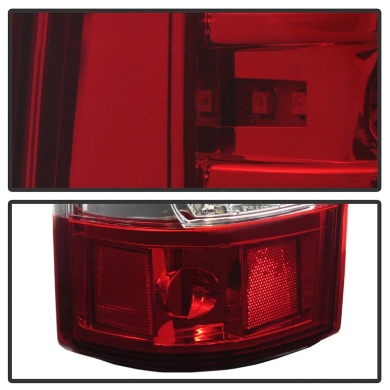 xTune 03-06 Chevrolet Silverado 1500/2500HD LED Tail Lights - Red Clear (ALT-JH-CSIL03-CS-RC)