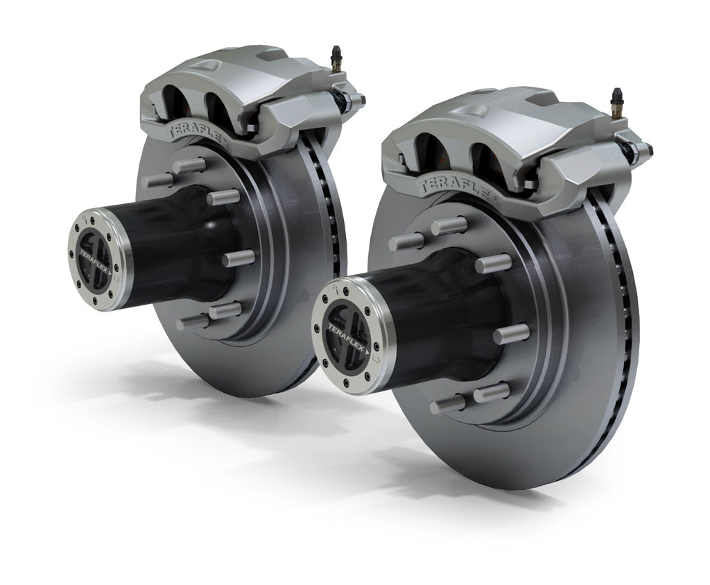 Jeep JK Front 8-Lug Full-Float Locking Hub Conversion Kit and Big Brake Kit 07-18 Wrangler JK TeraFlex