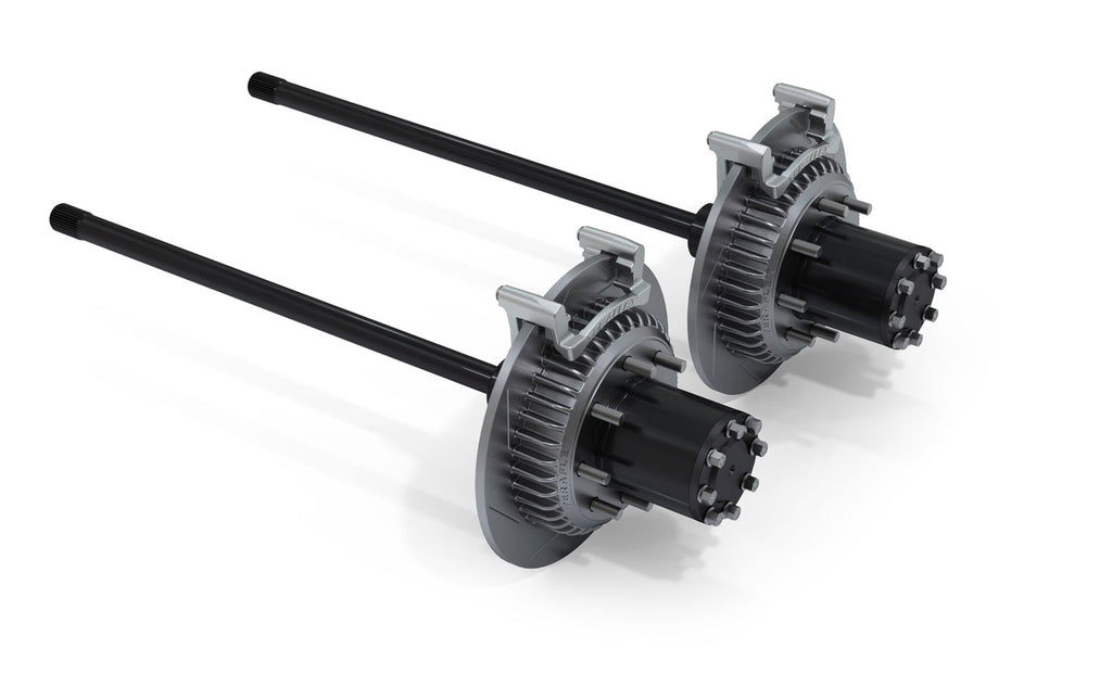 Jeep JK Rear 8-Lug Full-Float Conversion Kit w/ Performance Slotted Rotors Non-Rubicon 30-Spline 07-18 Wrangler JK TeraFlex