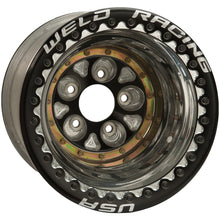 Load image into Gallery viewer, Weld Magnum Pro 16x16 / 5x5 BP / 4in. BS Black/Polished Wheel - Ultralite Black Double Beadlock