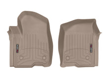 Load image into Gallery viewer, WeatherTech 2019+ Chevrolet Silverado 1500 Crew Cab Front FloorLiner - Tan