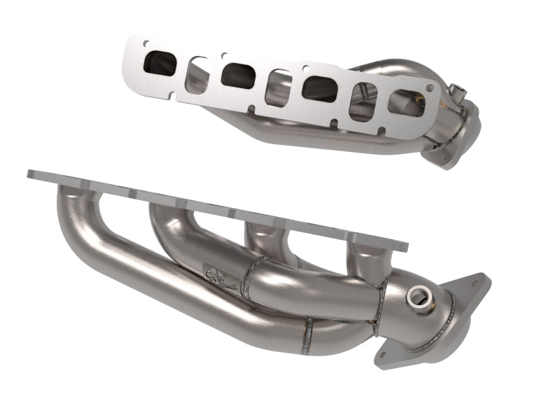 aFe 21-22 Jeep Wrangler 392 Twisted Steel Header 1-7/8 IN to 2-3/4 IN 304 w/ Raw Finish