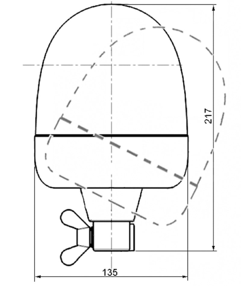 Hella Identification Lamp Rotating Beacon 2Rl