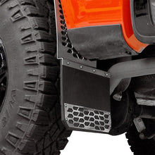 Load image into Gallery viewer, Putco 11-16 Ford SuperDuty - Set of 2 (Excl Dually Rear) Mud Skins - Brushed SS w/ Hex Shield