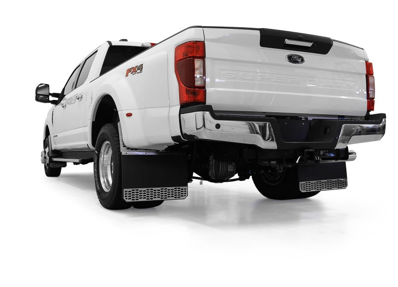 Putco 14-20 Chevrolet Silverado LD / GMC Sierra LD - Set of 2 Mud Skins - Brushed SS w/ Hex Shield