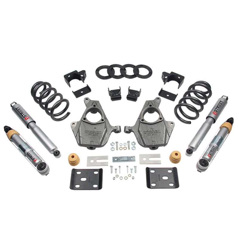 Belltech LOWERING KIT 16.5-17 Chevy Silverado Crew Cab 2WD 3-4F / 7R