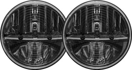 Rigid Industries 7in Round Headlights w/ Heated Lens Non JK - Set of 2 - Underdog Motorsports