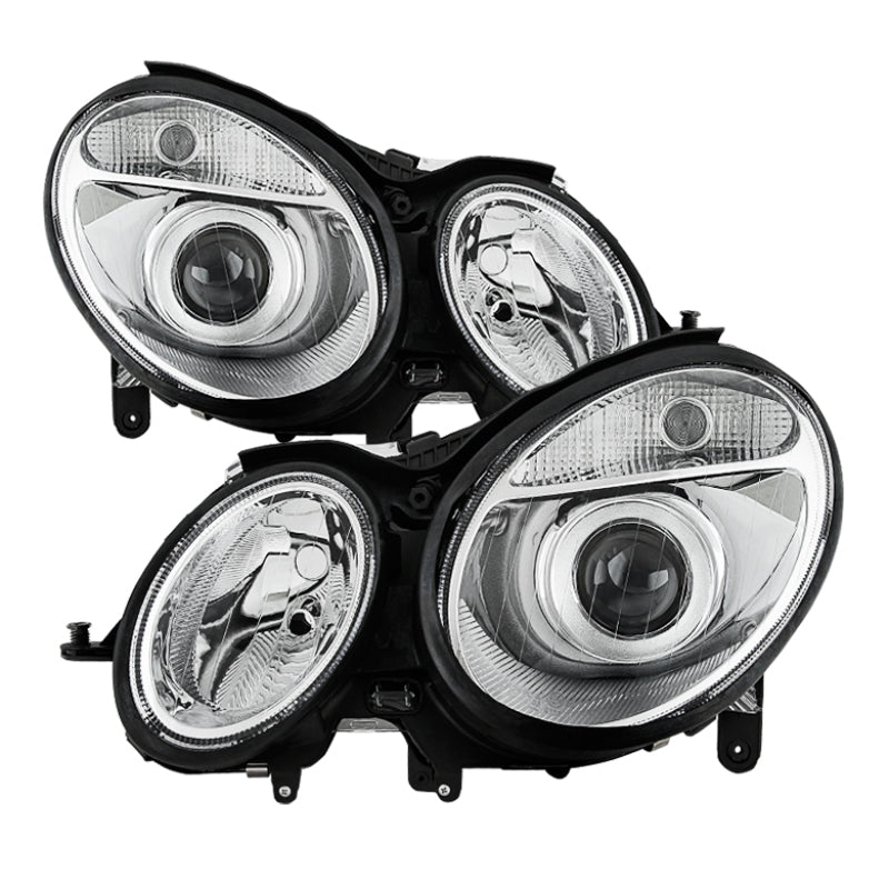 xTune Mercedes Benz W211 E-Class 03-06 OEM Projector Headlights - Chrome PRO-JH-MBW21103-C