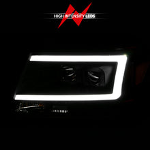 Load image into Gallery viewer, ANZO 2004-2008 Ford  F-150 Projector Headlights w/ Light Bar Black Housing