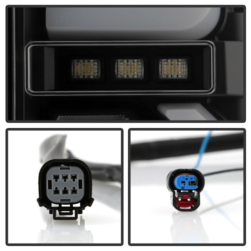 Spyder GMC Sierra 19-20 Incandescent Bulb Model Only LED Tail Lights-Black Smoke ALT-YD-GS19-LED-BSM