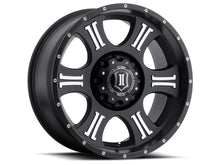 Load image into Gallery viewer, ICON Shield 20x9 5x150 16mm Offset 5.625in BS 110.1mm Bore Satin Black/Machined Wheel