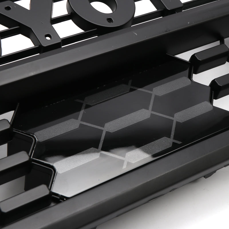 Matte Black Front Bumper Hood Grille Grill For 2016-2022 Toyota Tacoma TRD PRO Replacement & TSS-Garnish Cover