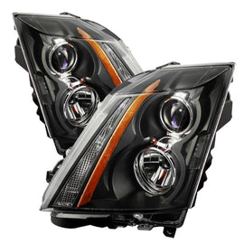 xTune Cadillac Cts 08-12 / CTS-V 09-12 Halogen Only projector Headlights Black HD-JH-CACTS08-AM-BK
