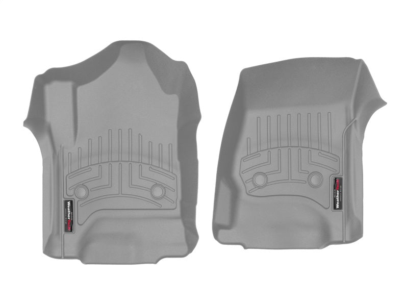 WeatherTech 2014+ Chevrolet Silverado 1500 Front FloorLiner - Grey (Fits w/ Floor Mounted Shifter)