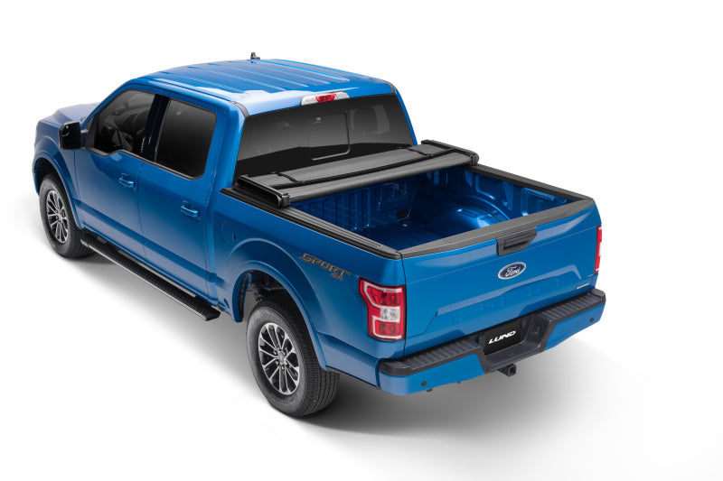 Lund 04-14 Ford F-150 (6.5ft. Bed) Genesis Elite Tri-Fold Tonneau Cover - Black