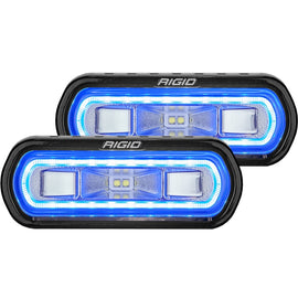 Rigid Industries SR-L Series Surface Mount LED Spreader Pair w/ Blue Halo - Universal - Underdog Motorsports
