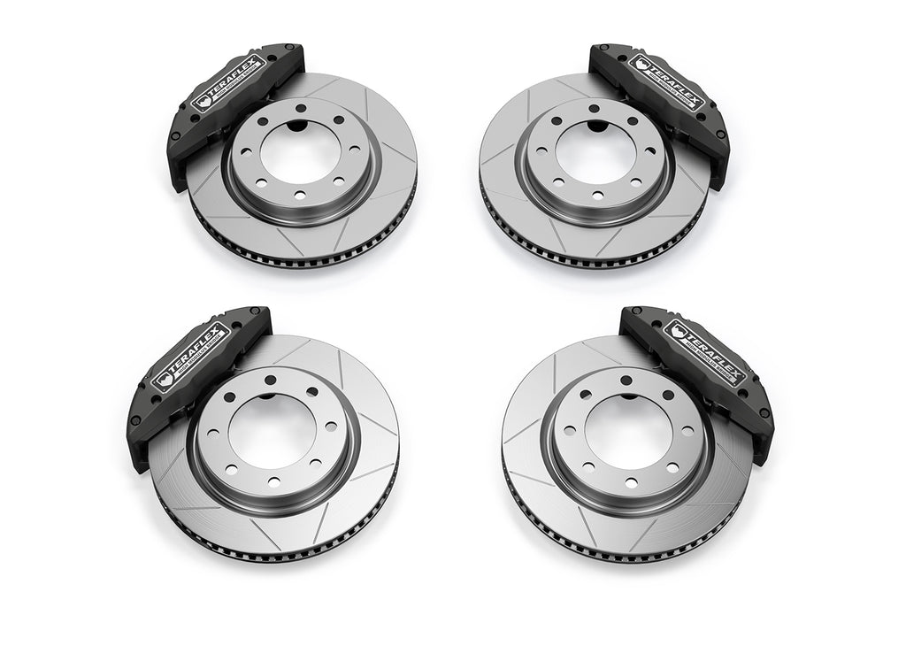 JL/JLU-JK/JKU: Delta Brake Kit Front and Rear 8x6.5 Inch Bolt Pattern For 07-18 Jeep JK/JKU Wrangler, For 19-Current Jeep JL/JLU, 2020-Current Jeep JT Gladiator