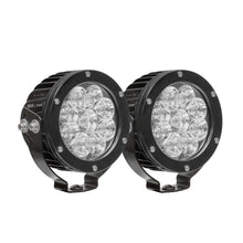 Load image into Gallery viewer, Westin Axis LED Auxiliary Light 4.75 inch Round Flood w/3W Osram (Set of 2) - Black