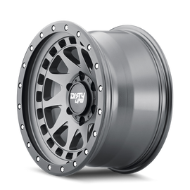 Dirty Life 9311 Enigma Pro 17x9/5x127 BP/-38mm Offset/71.5mm Hub Satin Graphite Wheel - Beadlock