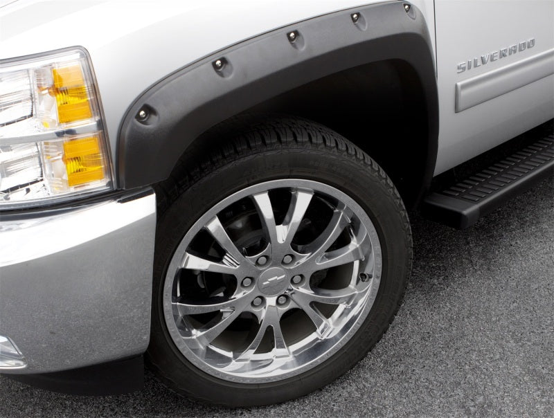 Lund 14-15 Chevy Silverado 1500 RX-Rivet Style Smooth Elite Series Fender Flares - Black (2 Pc.)