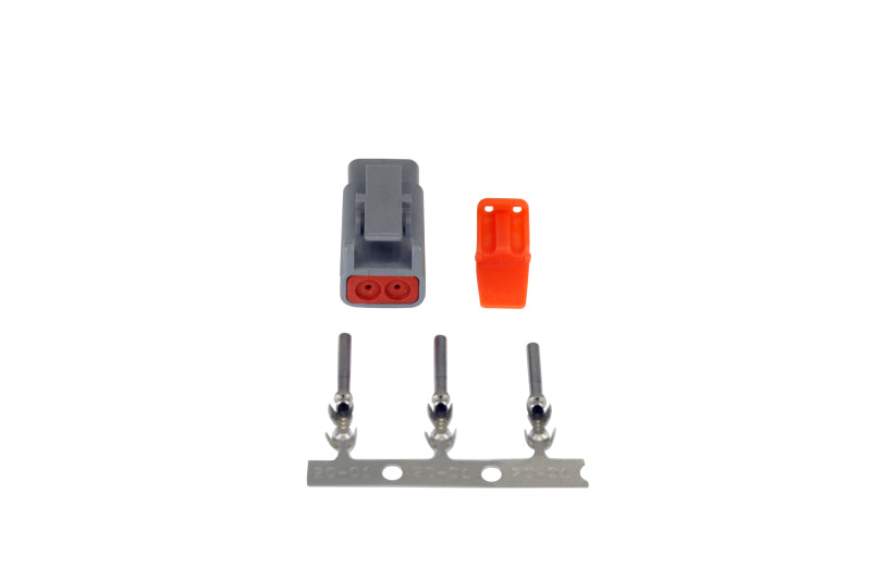 AEM DTM-Style 2-Way Plug Connector Kit - Includes Plug/Plug Wedge Lock/3 Female Pins