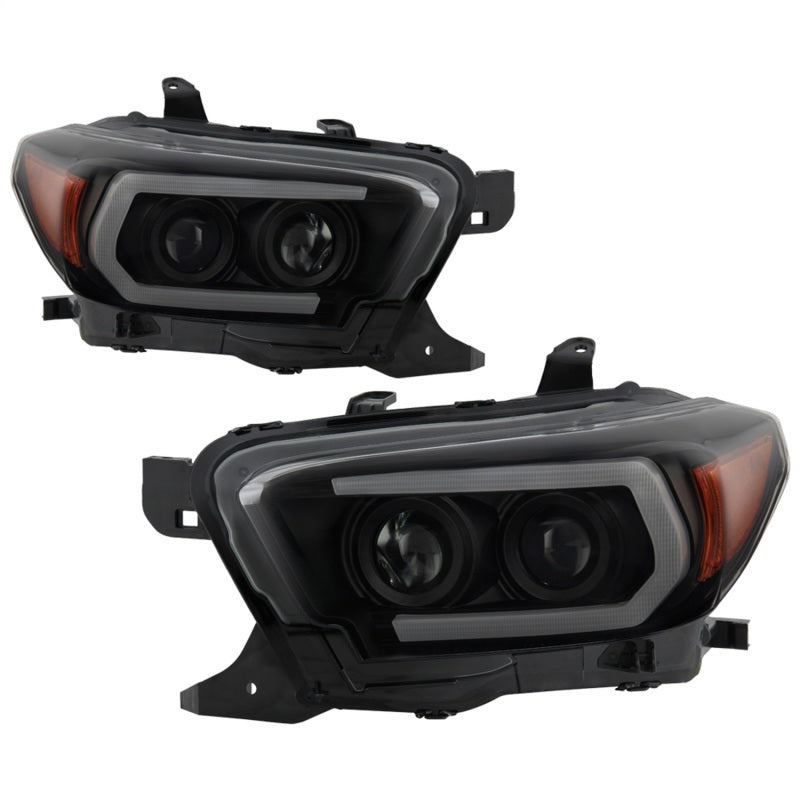 Spyder Toyota Tacoma 16-18 (SR5 Model Only) Projector Headlights Black Smoke PRO-YD-TT16-LB-BSM