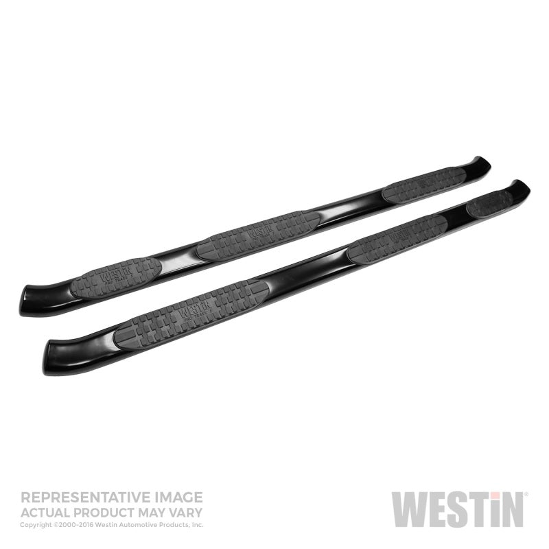 Westin 99-16 Ford F-250/350/450/550 Crew (8 ft bed) PRO TRAXX 5 WTW Oval Nerf Step Bars - Blk