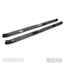 Load image into Gallery viewer, Westin 99-16 Ford F-250/350/450/550 Crew (8 ft bed) PRO TRAXX 5 WTW Oval Nerf Step Bars - Blk