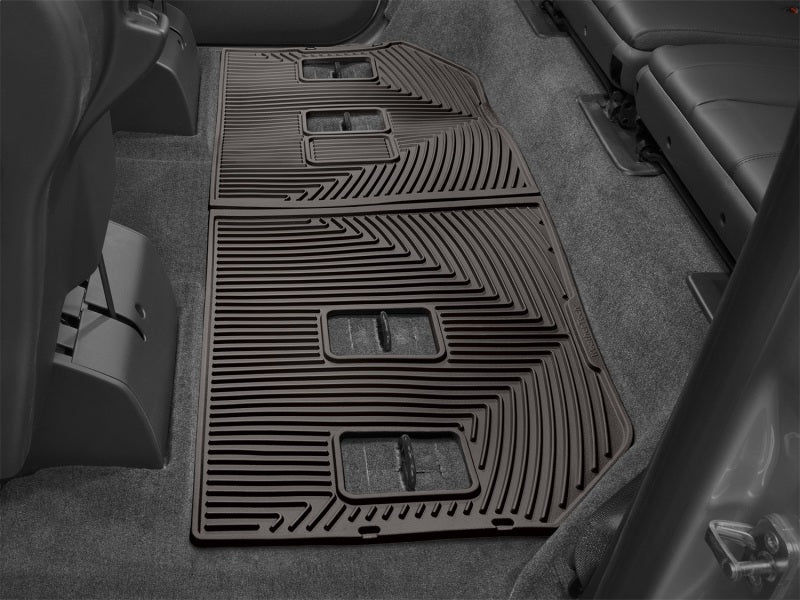 WeatherTech 2007-2010 Cadillac ESV Rear Rubber Mats - Cocoa