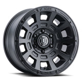 ICON Thrust 17x8.5 5x150 25mm Offset 5.75in BS Satin Black Wheel