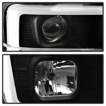 Load image into Gallery viewer, Spyder 08-10 Ford F-250 Projector Headlights V2 - Light Bar DRL LED - Black PRO-YD-FS08V2-LB-BK