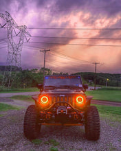 Load image into Gallery viewer, Oracle 7in High Powered LED Headlights - Black Bezel - ColorSHIFT 2.0